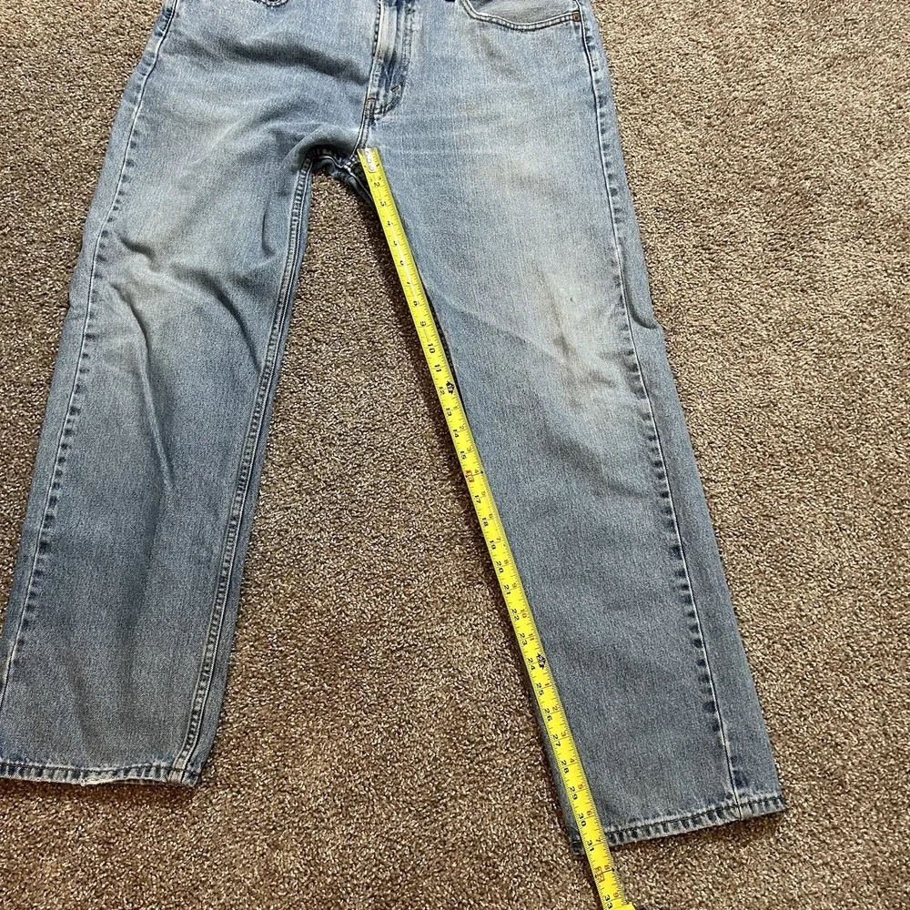 Levi's 505 Jeans Men's 36Wx31L Light Blue Wash Regular Fit Straight Leg‎ Denim